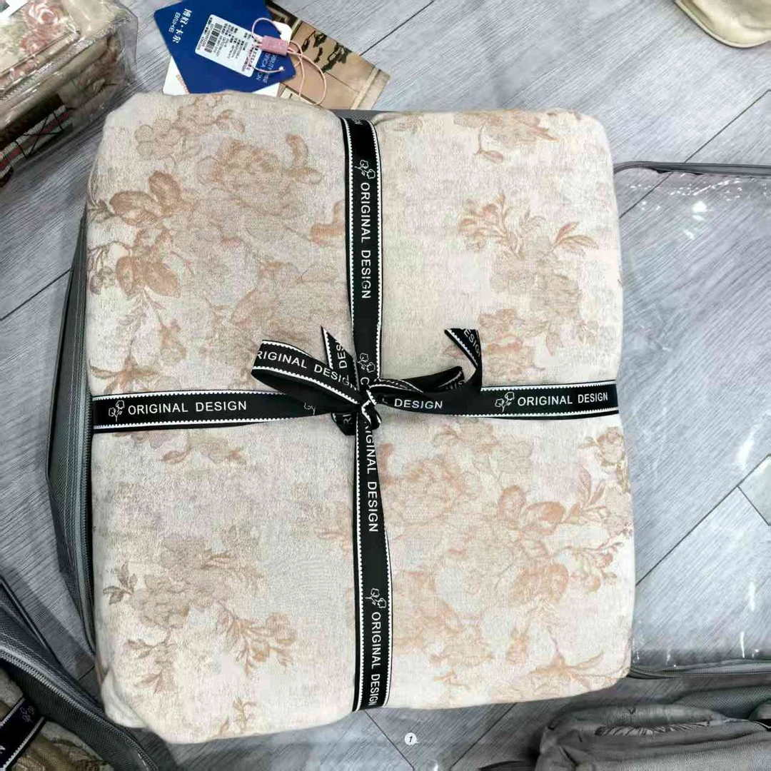 【安其拉】200*230cm时尚设计师款全棉轻奢磨毛四件套精美工艺款