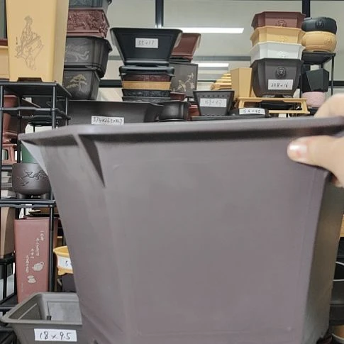 8*82只37.5*25六角盆紫檀色