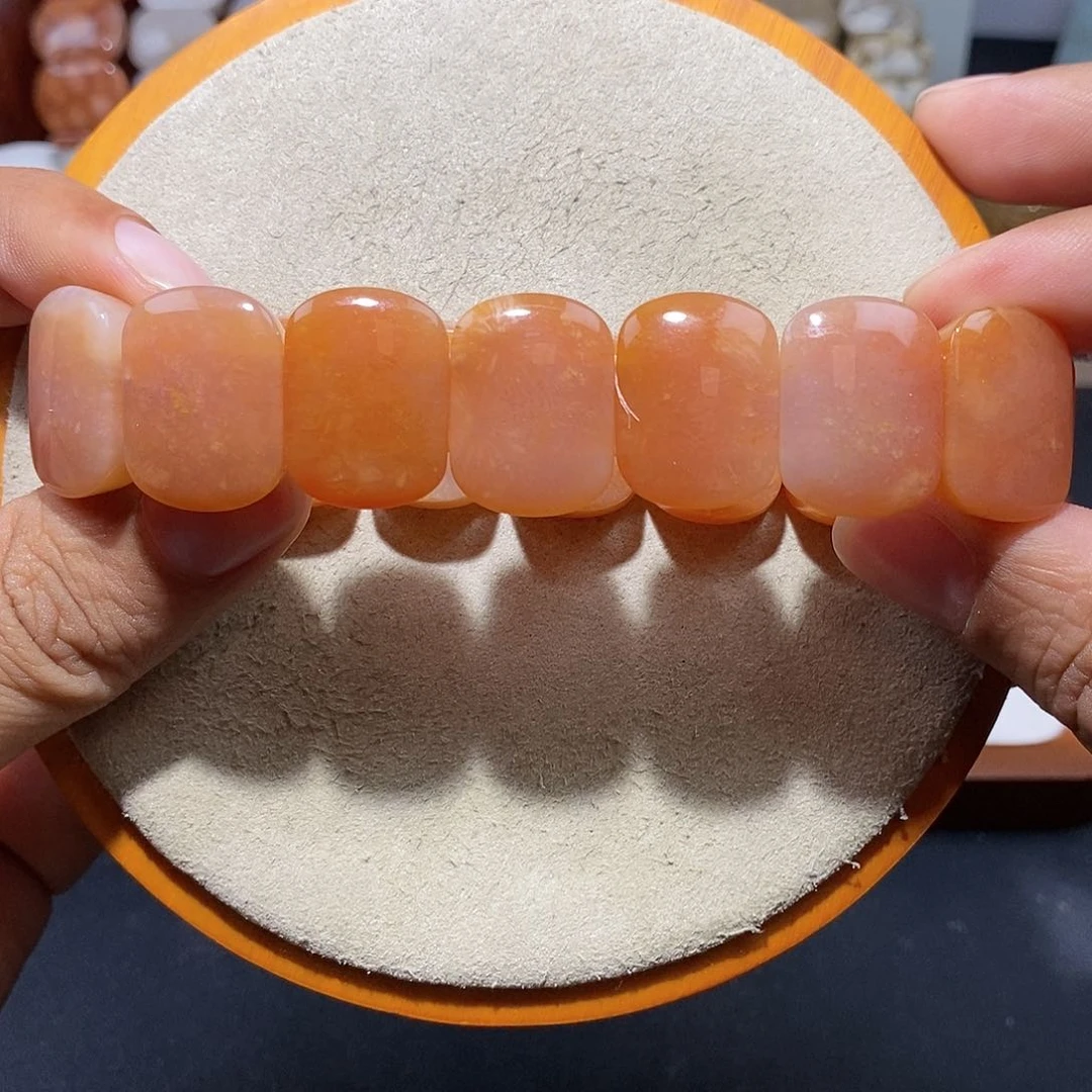 硅化珊瑚（珊瑚玉）手串未镶嵌浓郁风冰64