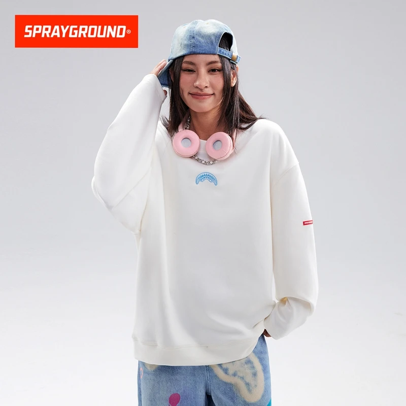 SPRAYGROUND鲨鱼嘴长袖T恤潮流宽松美式休闲简约百搭GC WE130301