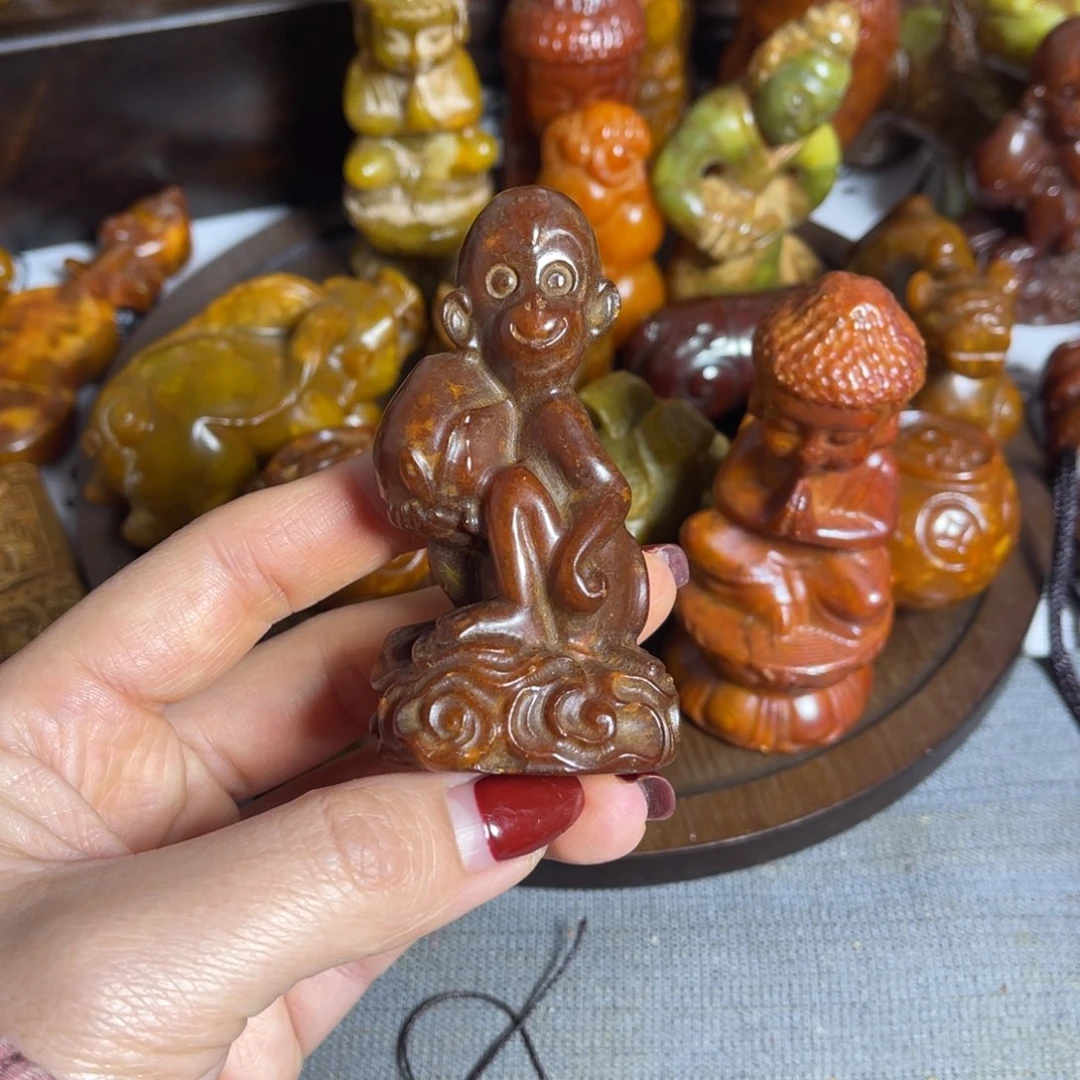 蛇纹石玉合金颈饰