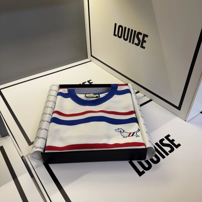 心心《20号-条纹小狗》春季上新潮奢时尚重磅短袖-A173