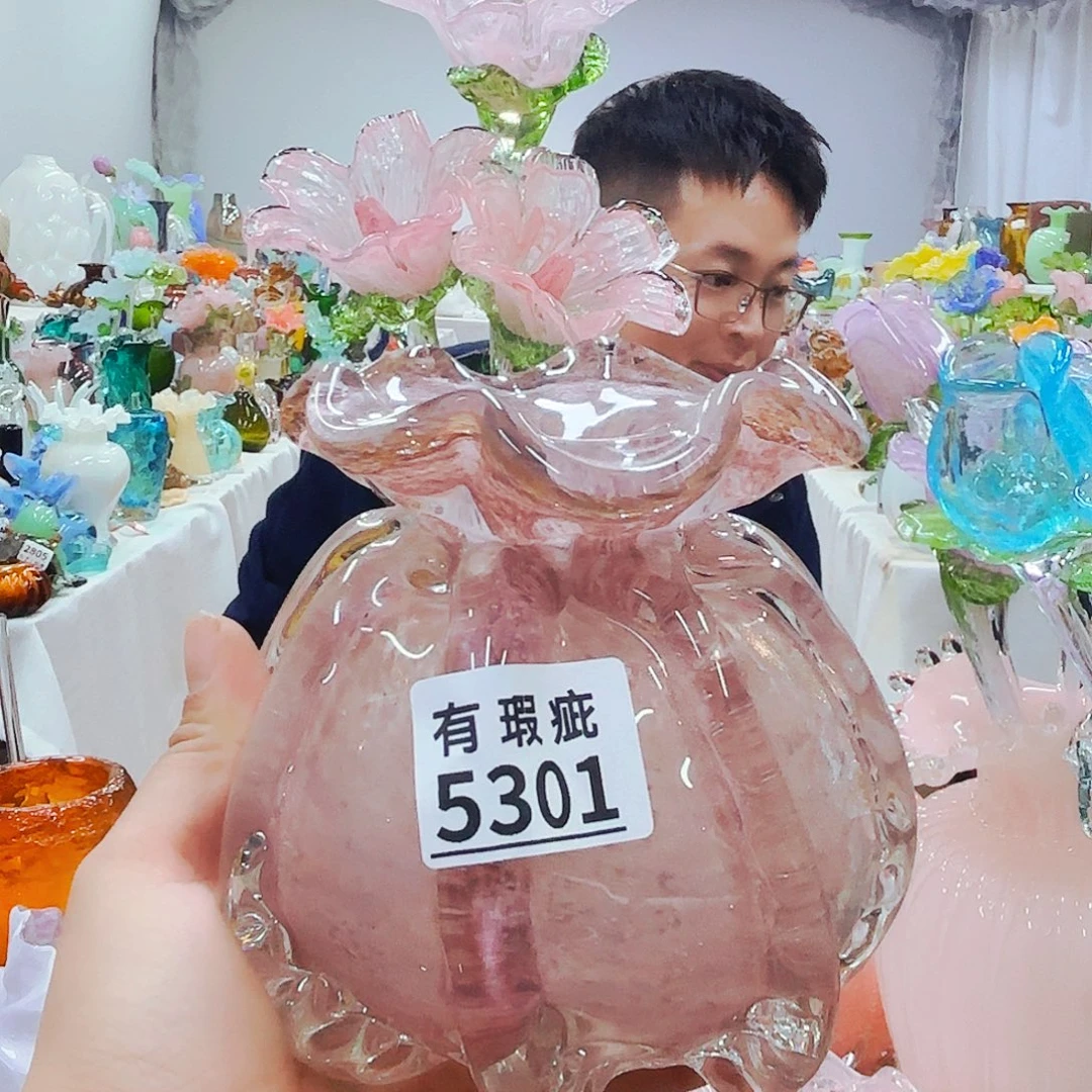 国***安福利不退不换琉璃花瓶花器艺术品