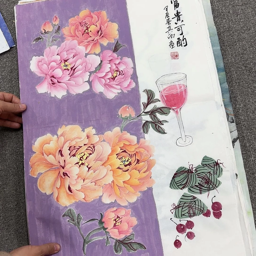 国画国画作品多次在国内外