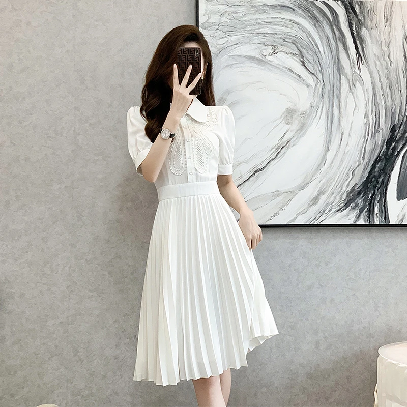 【编码001-100】南油高端女装显瘦气质夏季蕾丝修身连衣裙