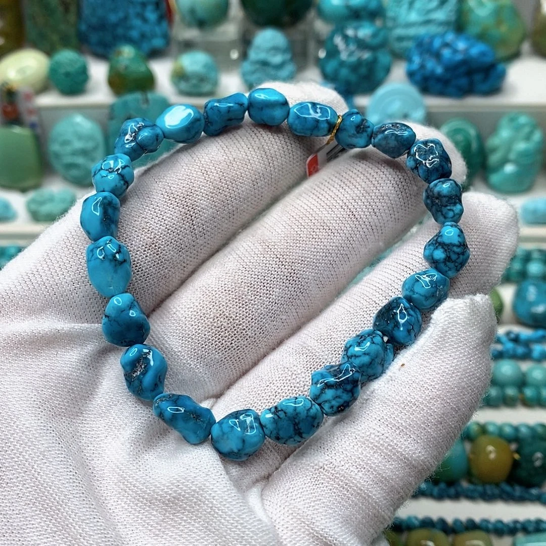 绿松石未镶嵌天然原矿 地大质检