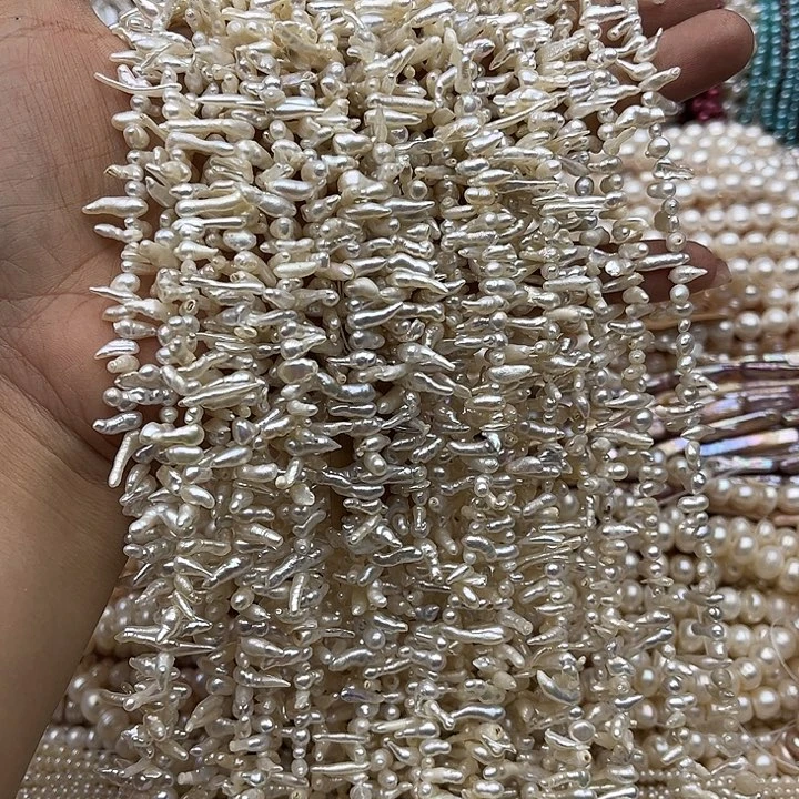 玛瑙/玉髓未镶嵌珠宝半成品一条巴洛克珍珠