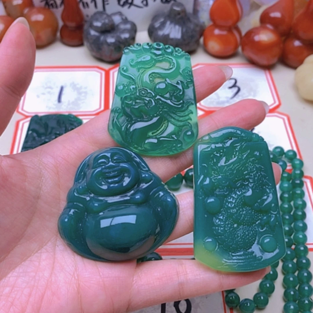 【闪购商品】未镶嵌玛瑙/玉髓珠宝半成品雄**龙