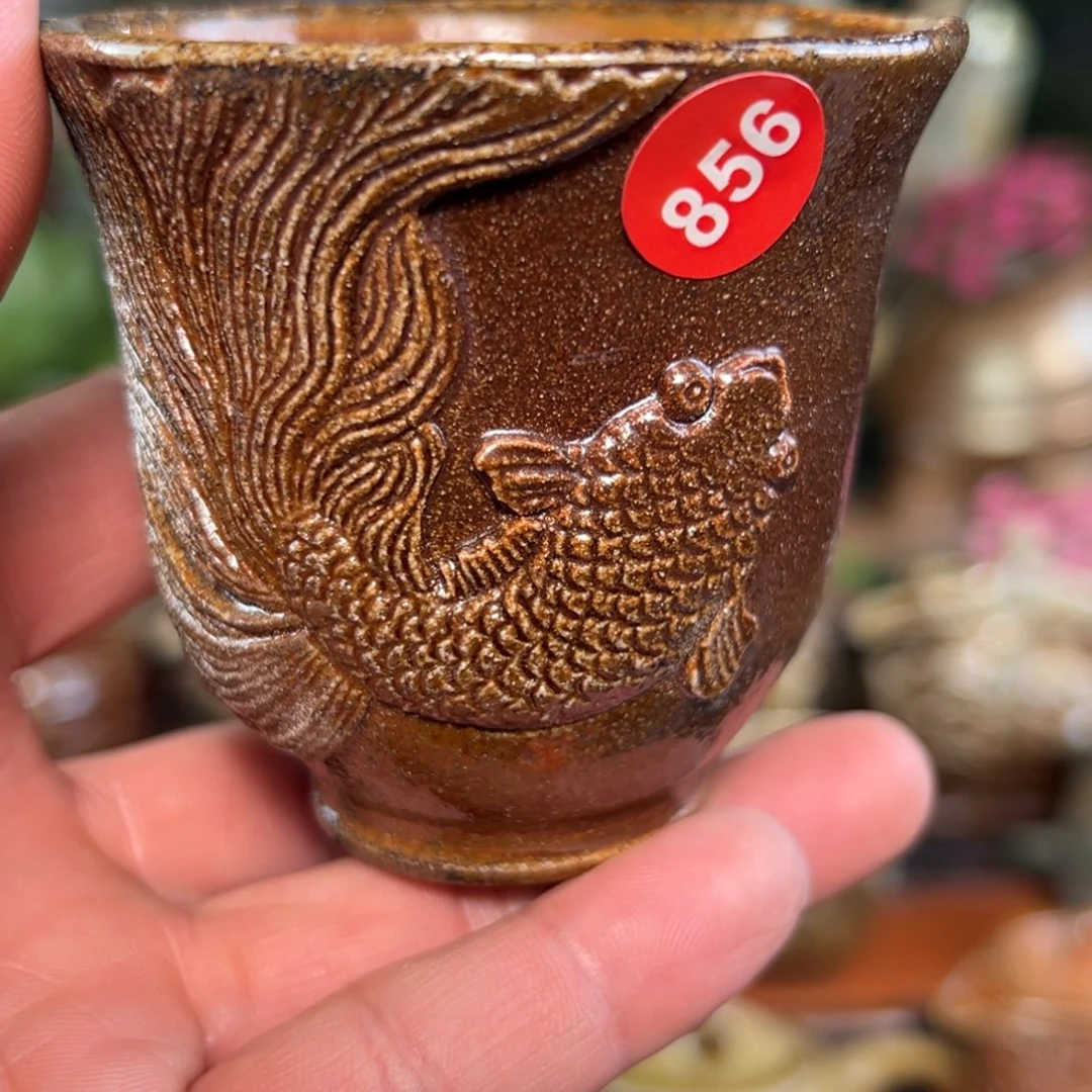 856号手捏柴烧主人杯