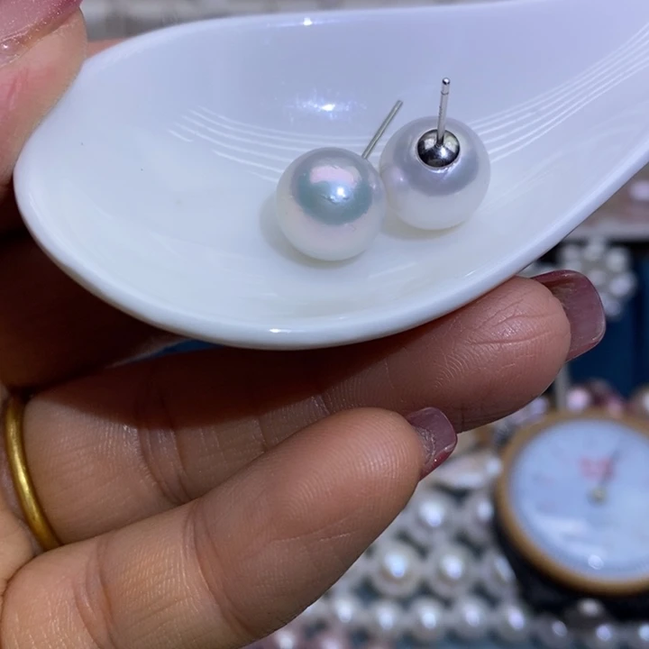 淡水珍珠珠宝首饰银S925镶嵌