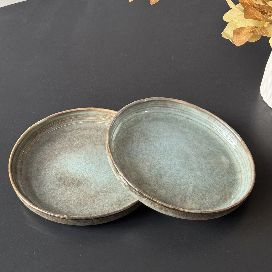 【瑕疵】陶瓷盘子家用高颜值家用9英寸西餐盘L3A