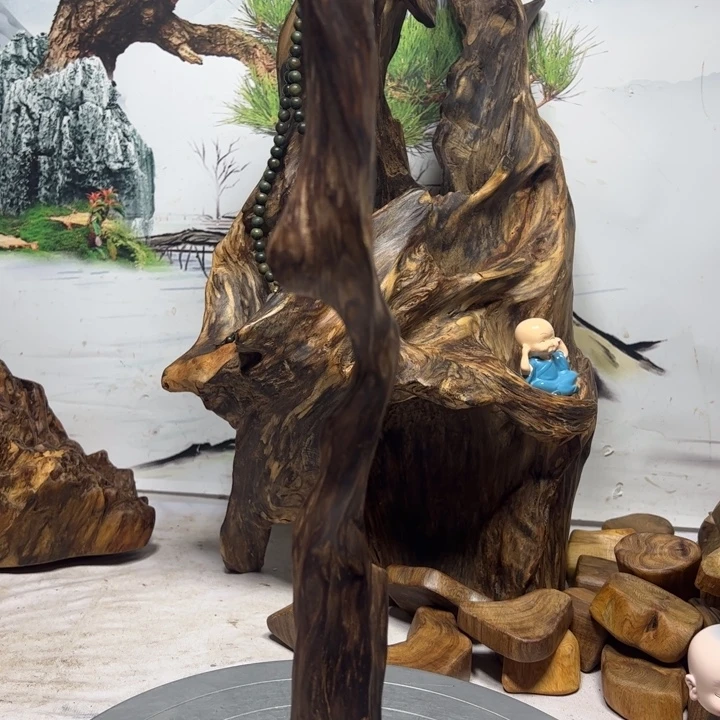 明***好木一物一拍30摆件