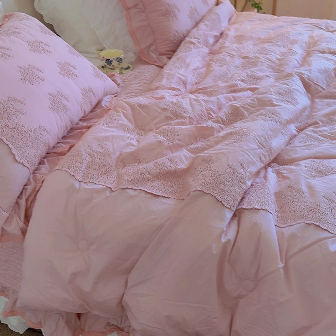 棉白色卡尔斯夏被四件套夏被200×230床盖240×260