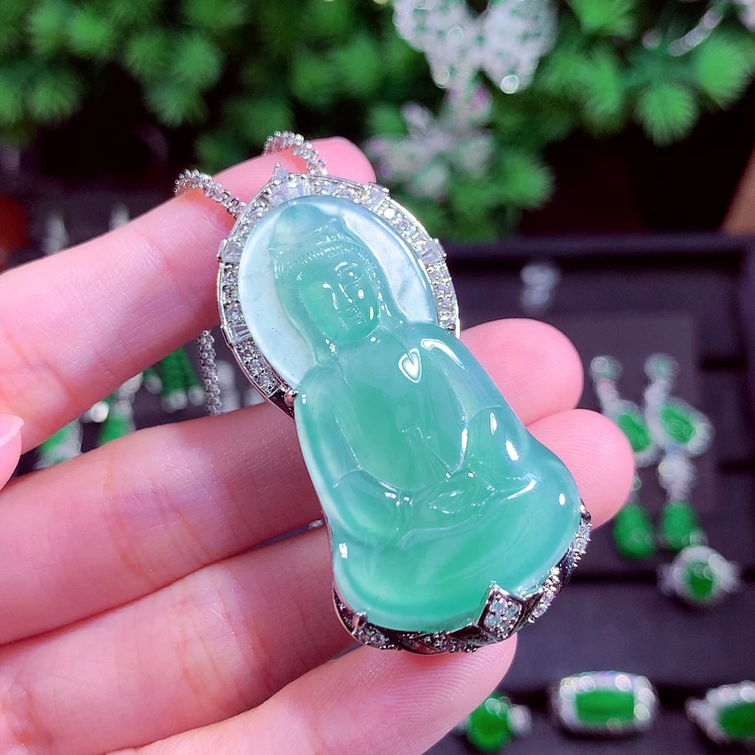 颈饰未镶嵌翡翠海**川天然