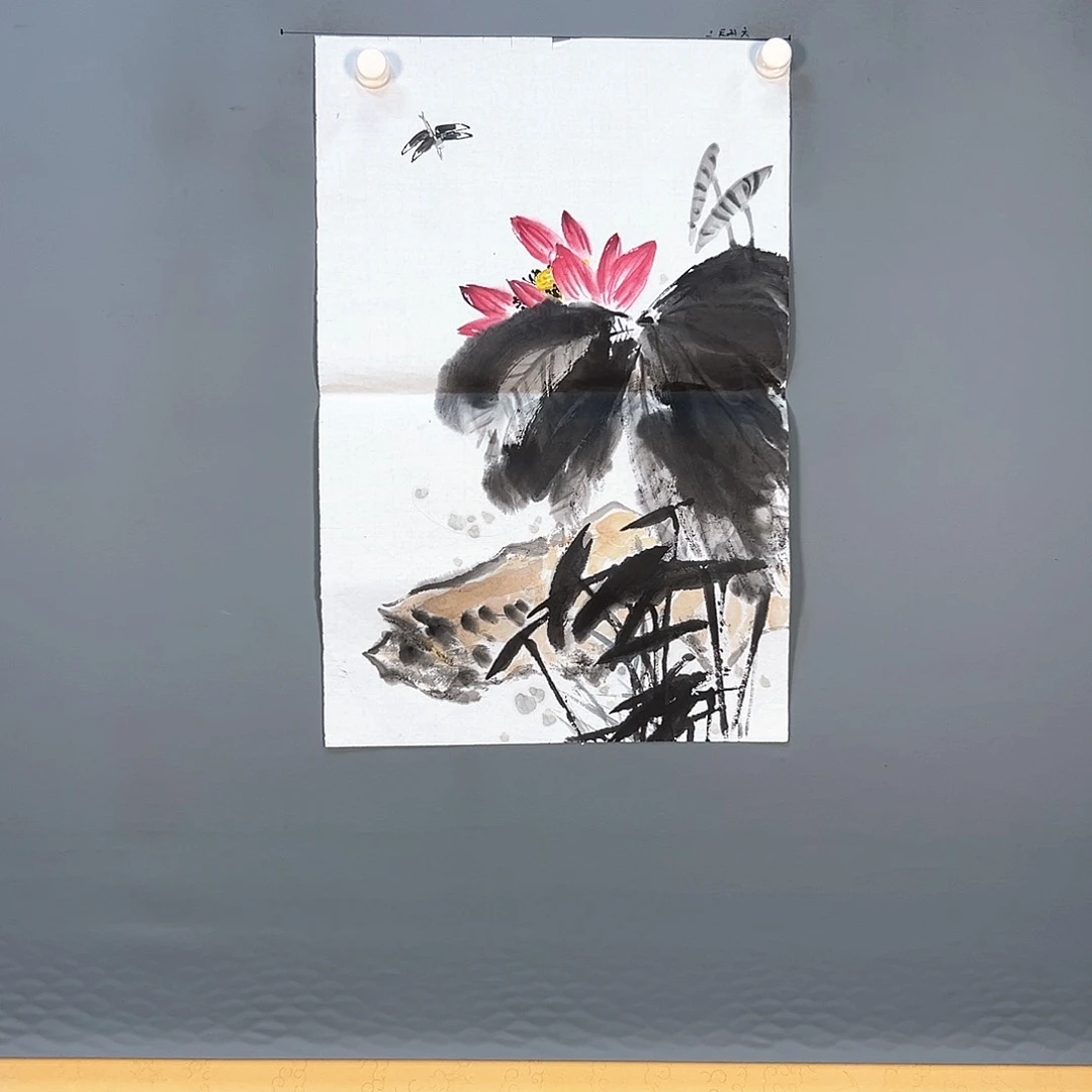 国画462 花鸟和蝴蝶在这里相遇