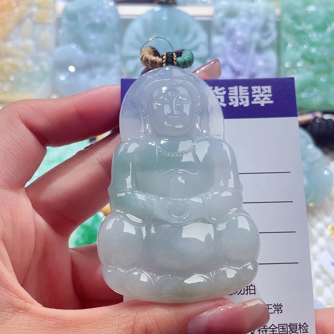 颈饰未镶嵌翡翠观音