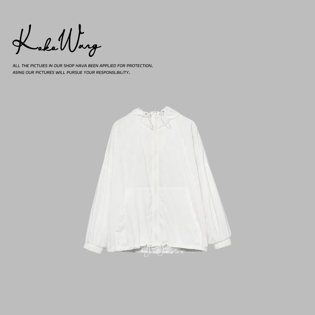 KOKO WANG夏季出游度假户外轻薄两面穿防晒连帽外套525705C07W41