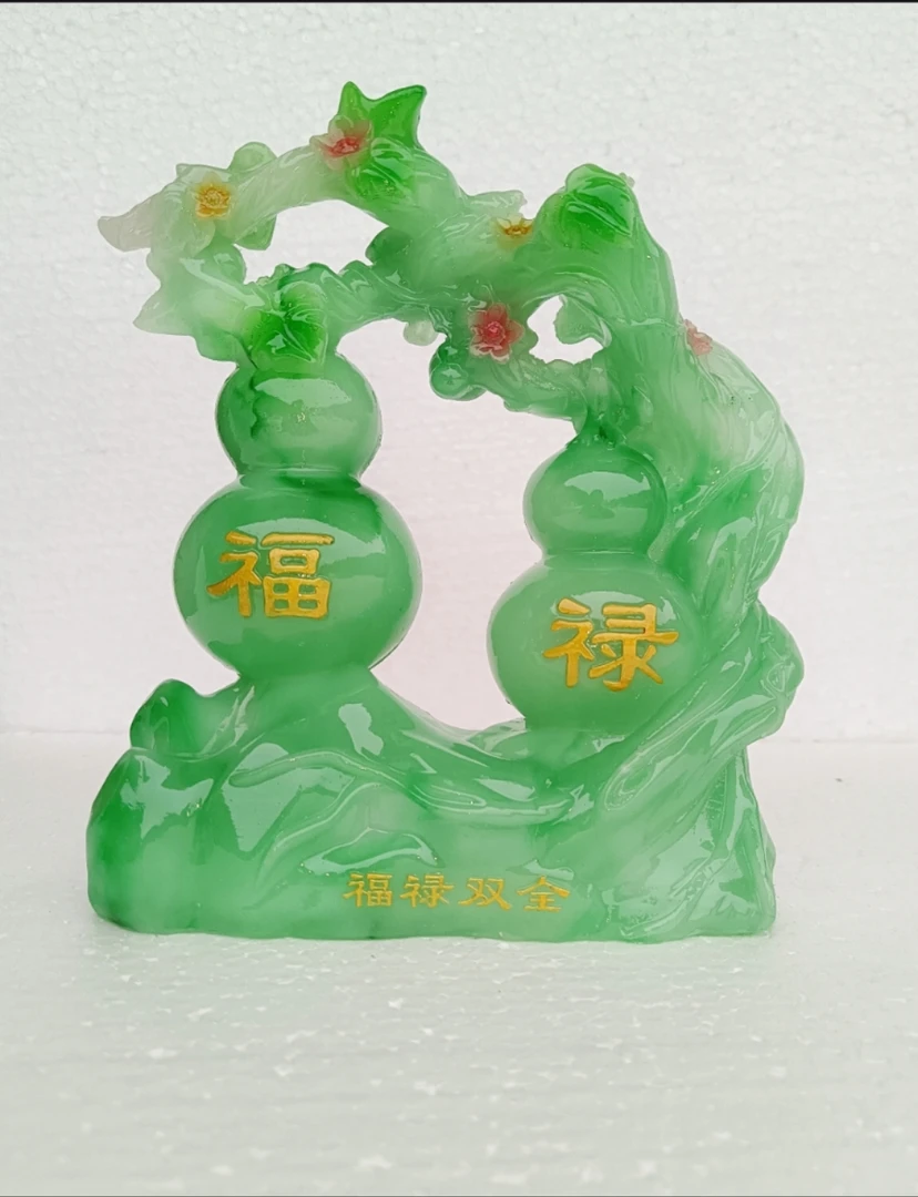 玉福禄双全高端摆件电视柜酒柜入户玄关柜乔迁新居摆件品