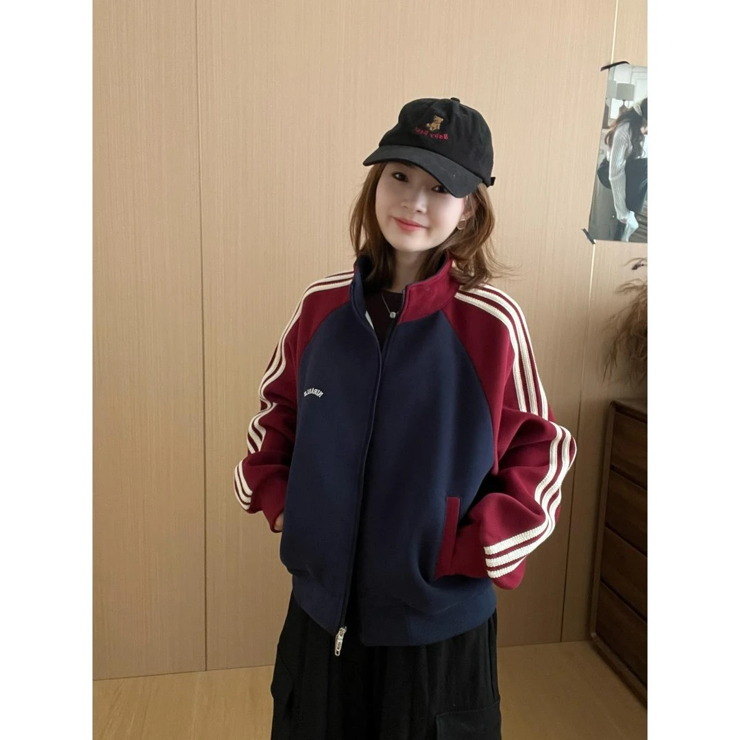 【专柜同款】减龄运动风卫衣外套女2025秋季新款加厚保暖短款上衣潮