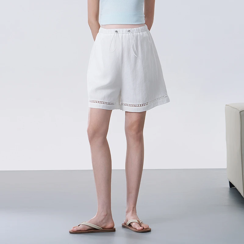 孕妇短裤夏季薄款外穿2025新款小个子直筒阔腿裤子夏装