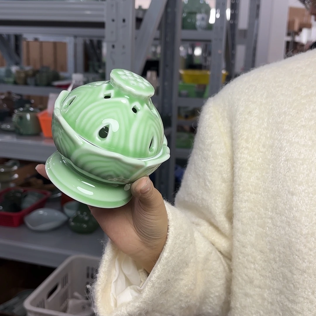 龙泉云间青瓷小米茶器