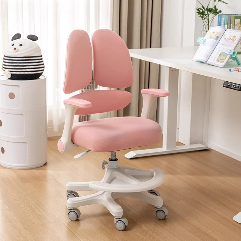 儿童学习椅子孩子卧室初中写作业专用书桌椅子可升降矫姿学生座椅