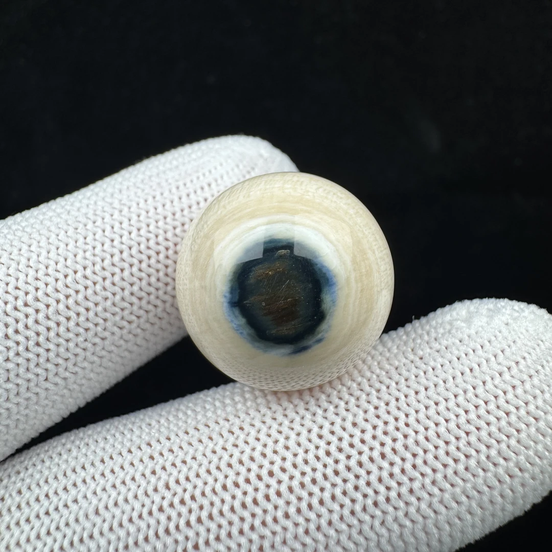 K4876天然猛犸 精品蓝眼睛 单珠20mm一物一图 假一罚十