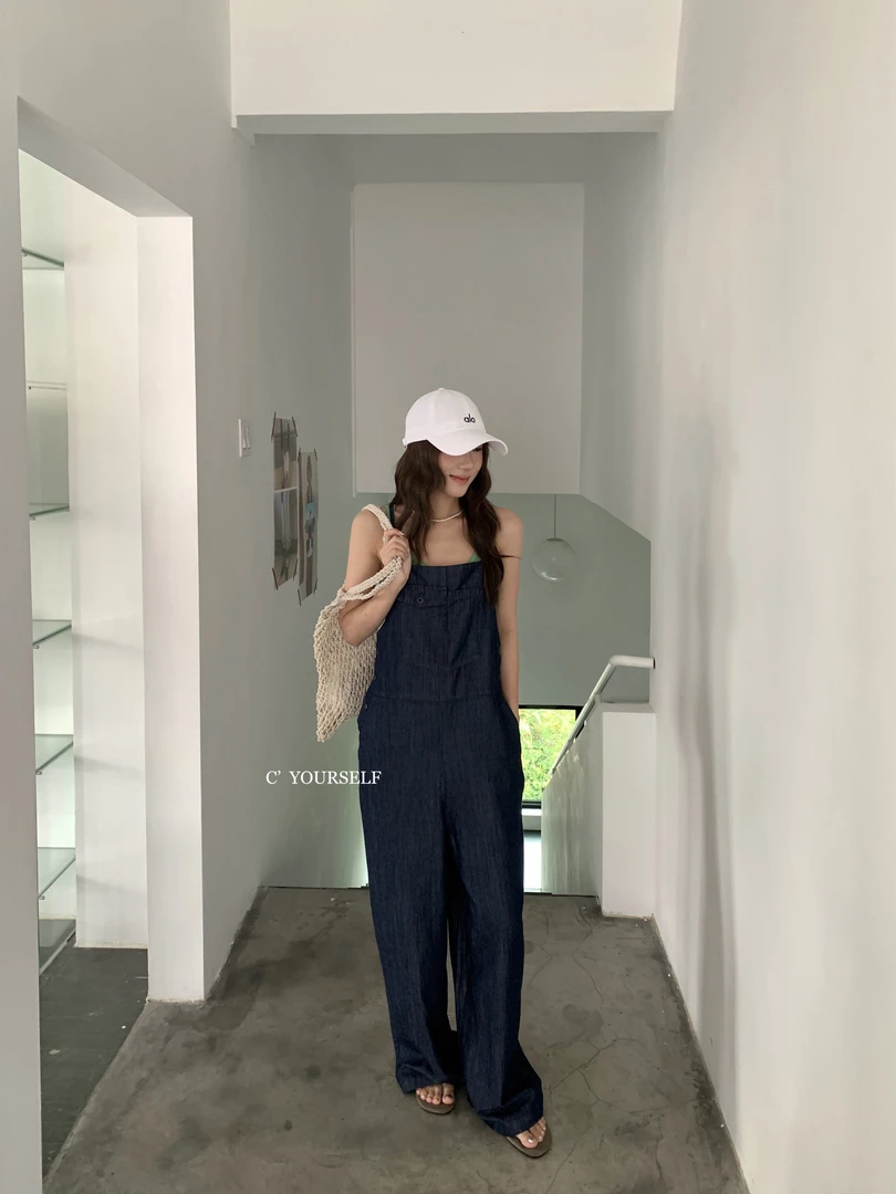 温柔瑶-CY#韩版显瘦减龄百搭背带裤#509