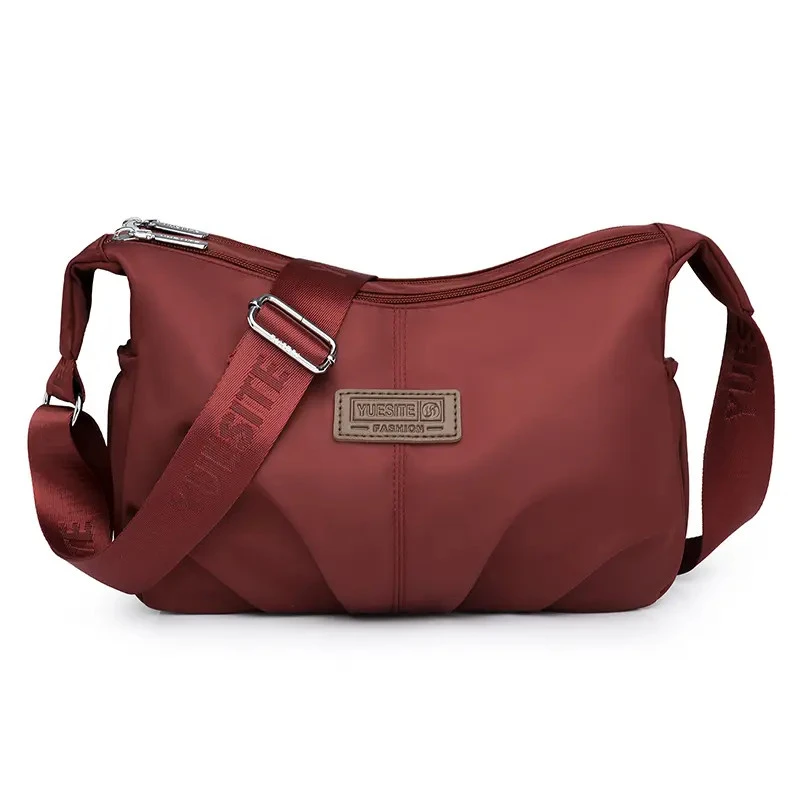 官方正品2025新款时尚单肩包休闲防水三拉链便携出门洋气旅行包女