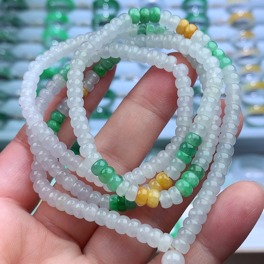 未镶嵌戒指翡翠毛衣链