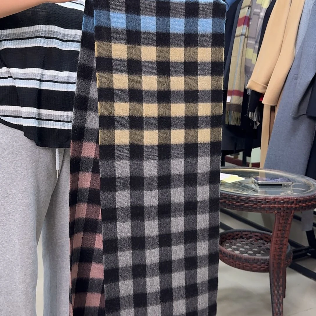 纯羊绒保暖围巾038