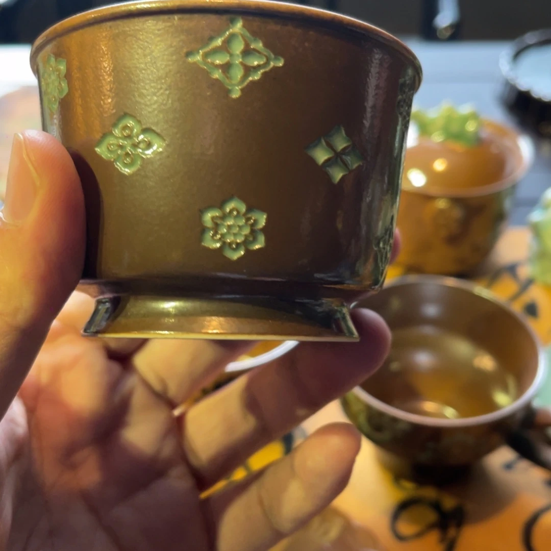 鬼***东琉璃手工艺品龙泉青瓷杯子