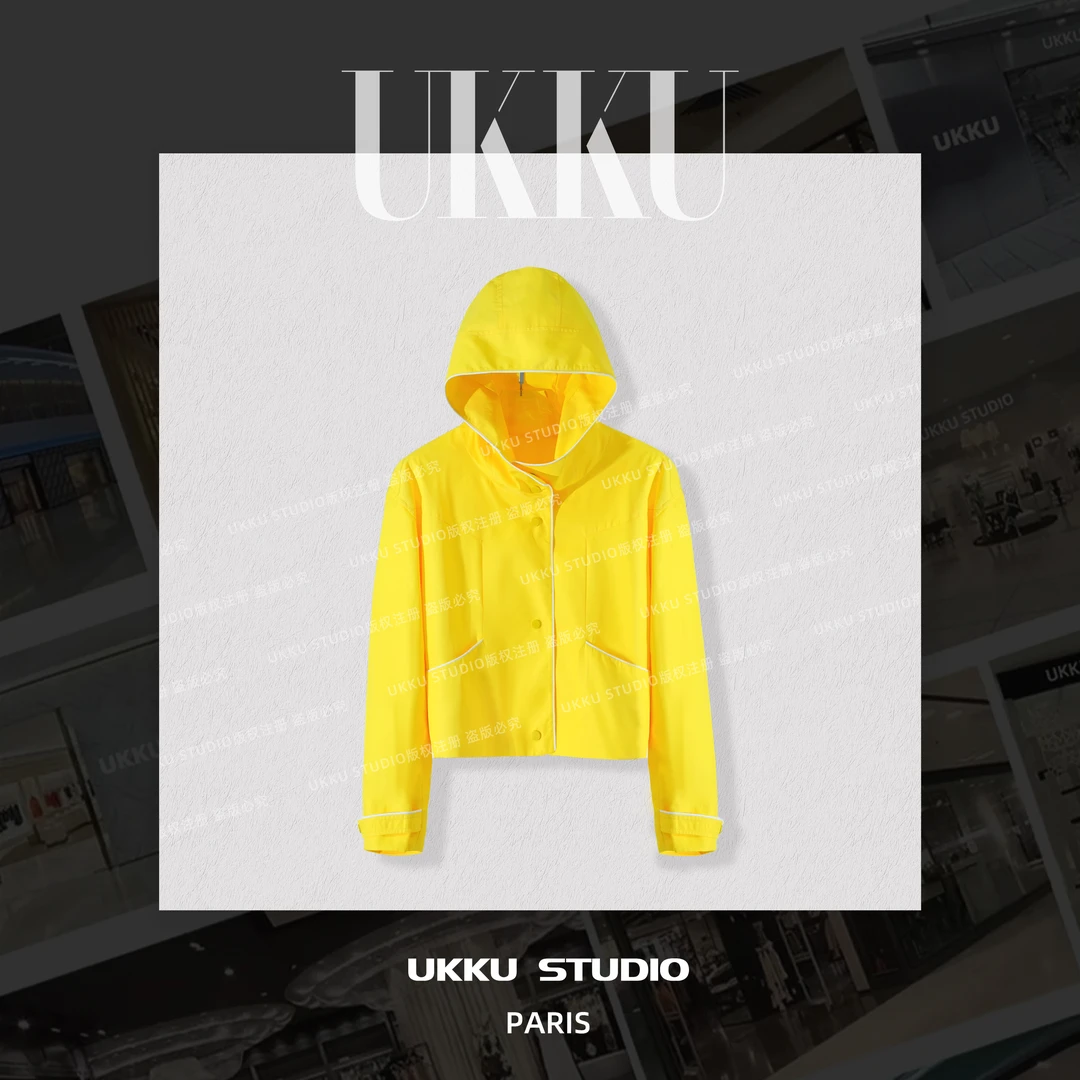 小文【UKKUSTUDIO】秋冬新款时尚潮牌女装显瘦百搭卫衣258222-1