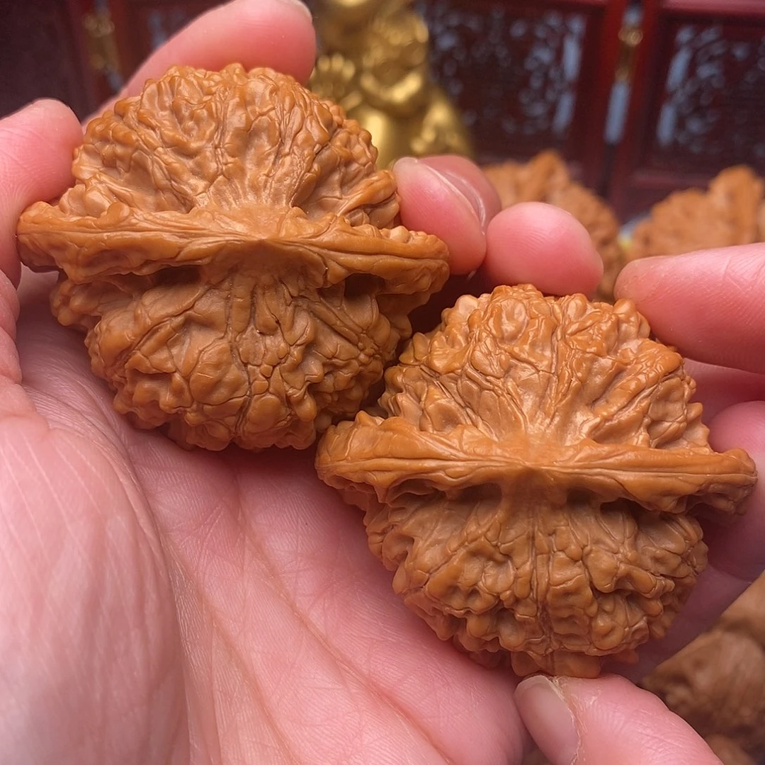 文玩核桃把件全品精品绝配粗棱50.9尺