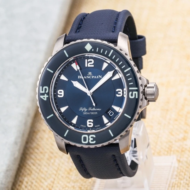 99新 宝珀 宝珀/Blancpain 5015-12B40-52A 钛 45mm  23年全套