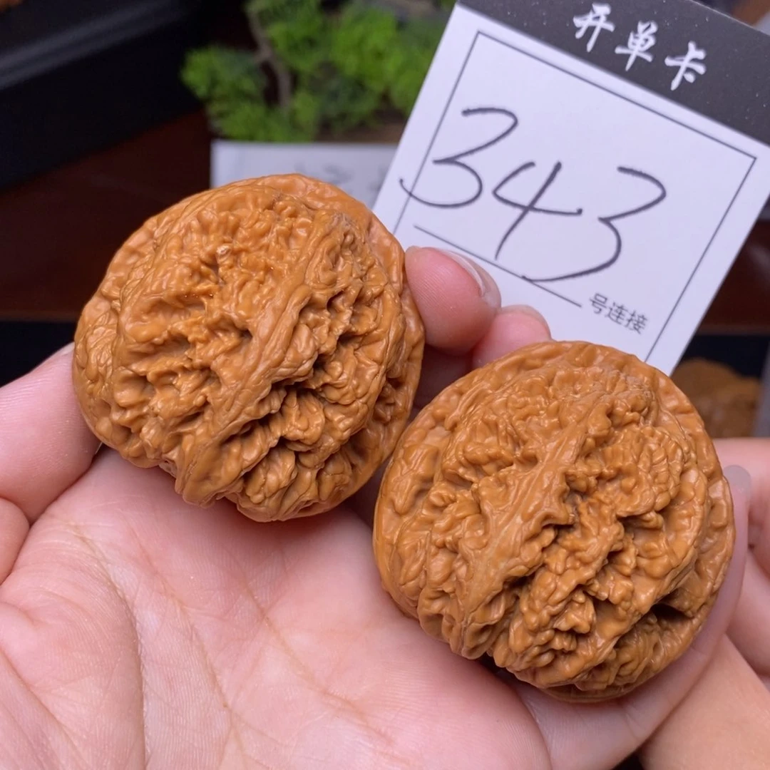 文玩核桃把件343粗筋4.5