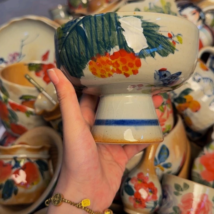 瓷片景德镇陶瓷手工手绘