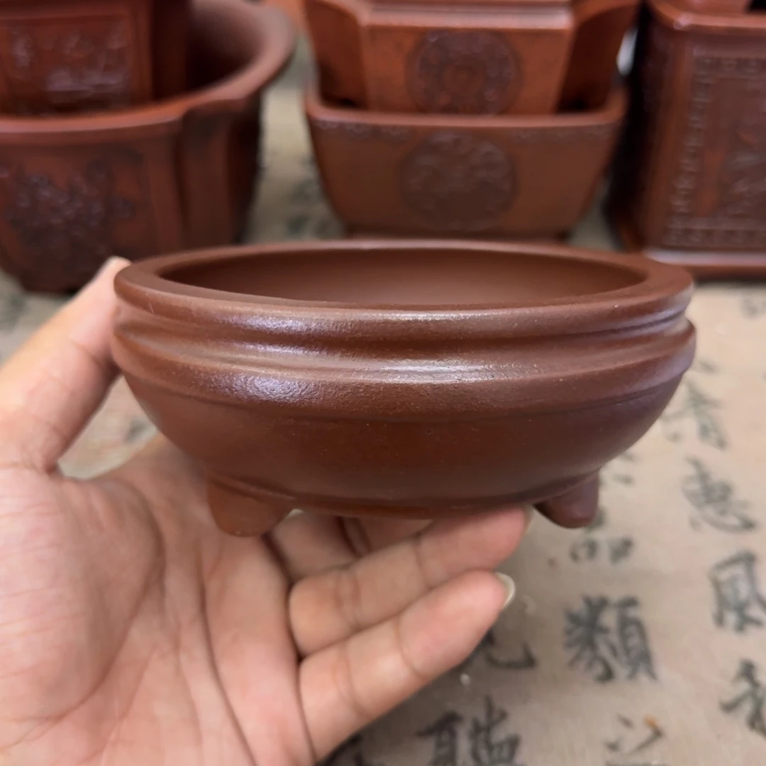 紫砂花盆11x4内经紫砂花盆