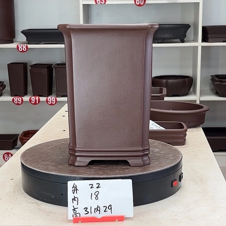 花盆紫砂切角千筒