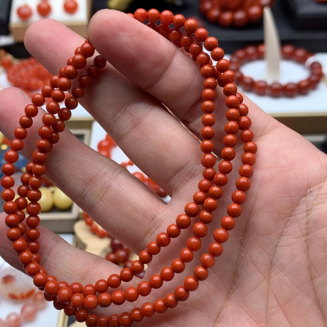 南红玛瑙手链未镶嵌