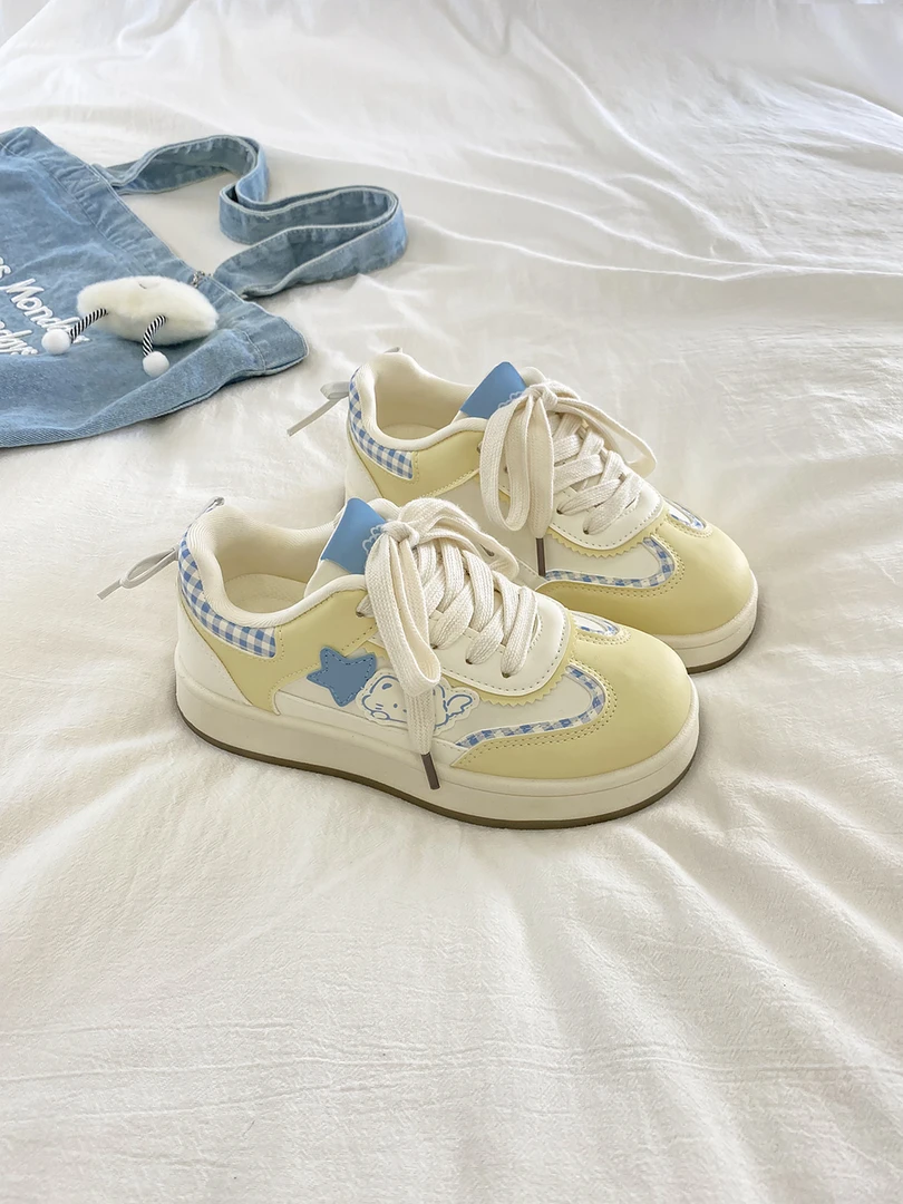 原创复古休闲鞋女学生2025新款小众爆款巨好看的鞋厚底增高板鞋