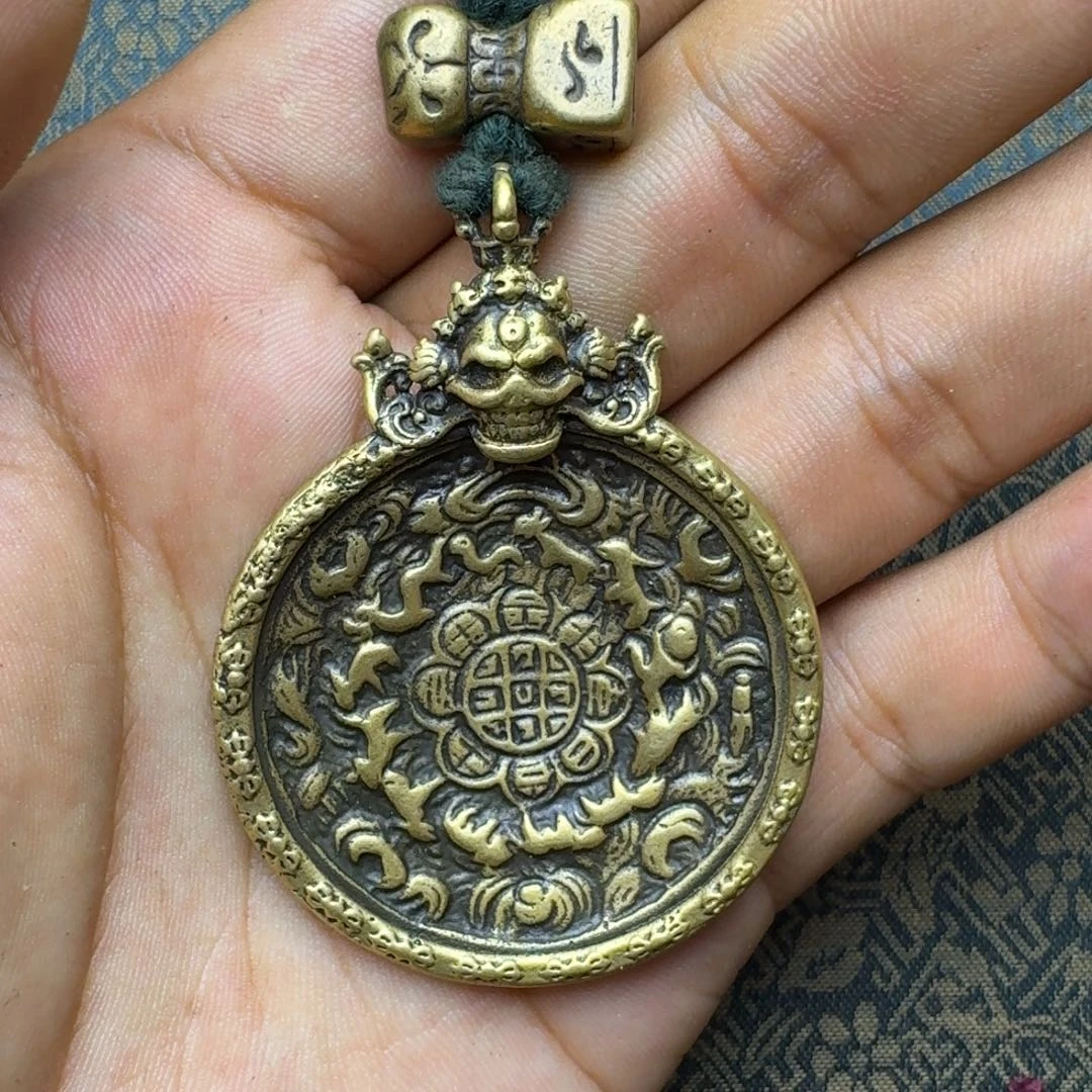 玻璃颈饰藏式风格琉璃九宫格