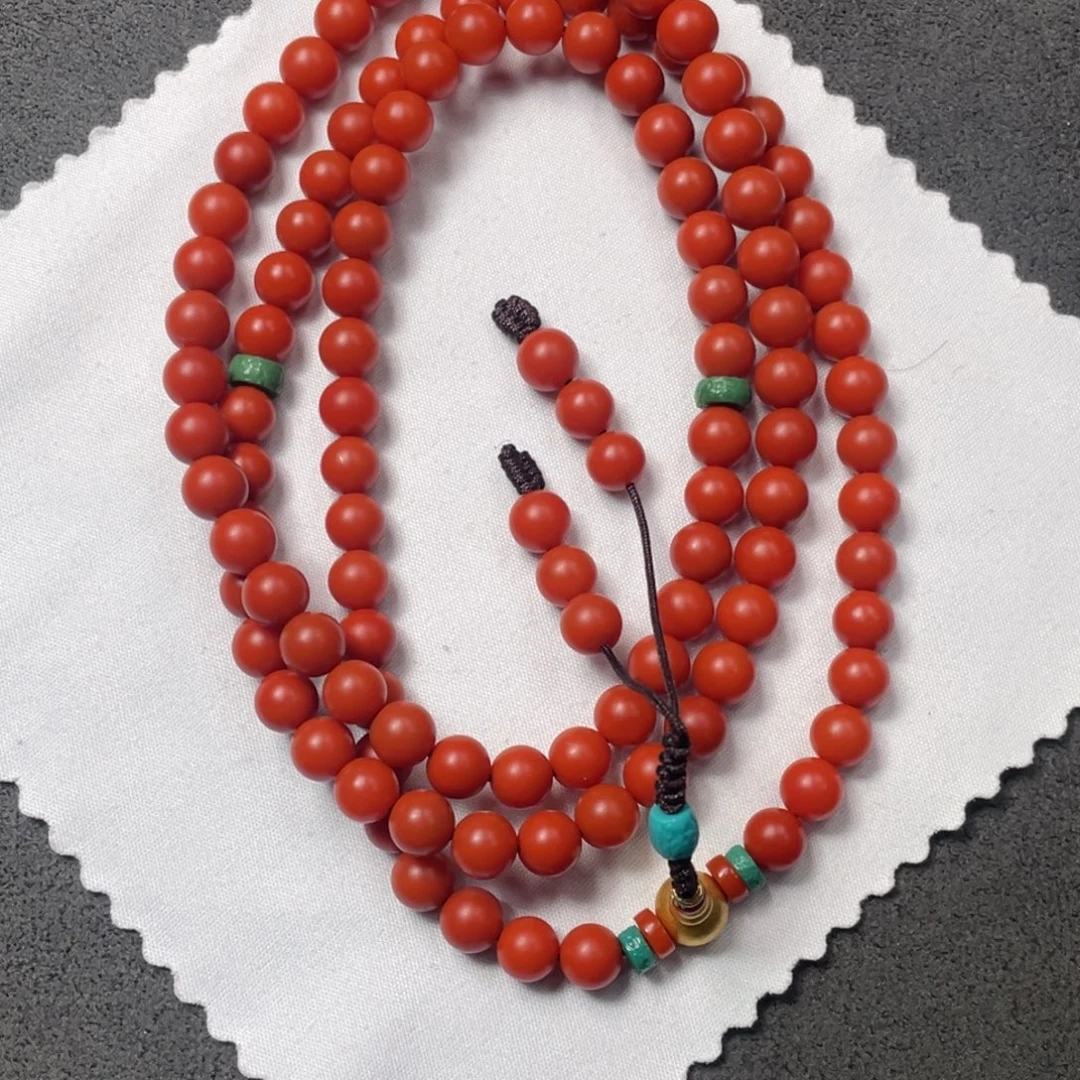 翊***陀未镶嵌6.5➕108南红玛瑙