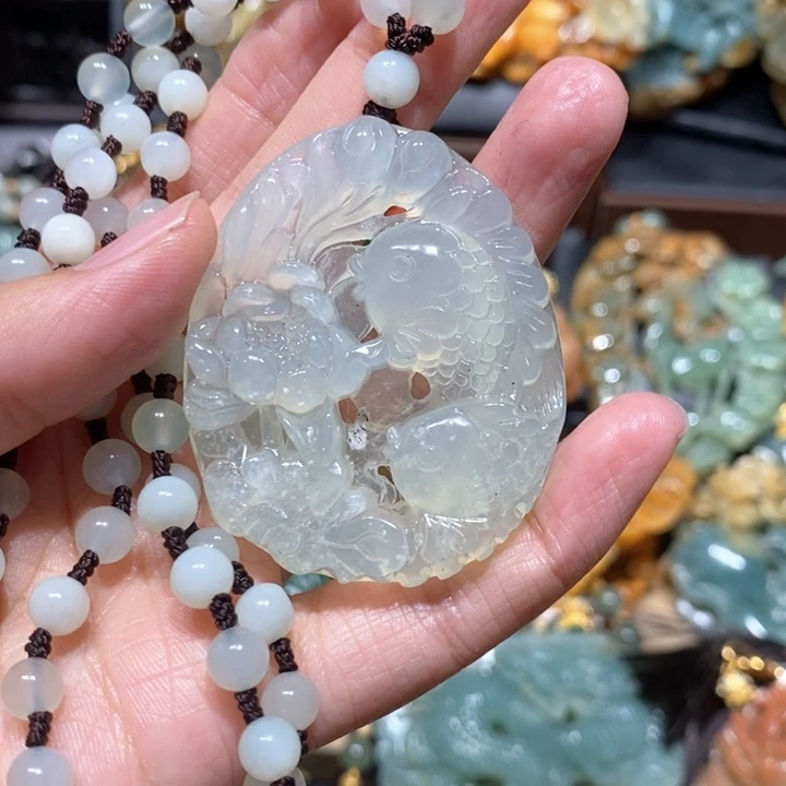 岫玉毛衣链未镶嵌