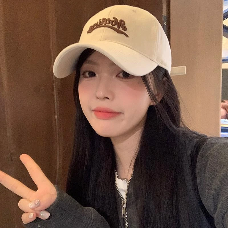 美式大头围棒球帽女2024新款百搭显脸小鸭舌帽加大加深防晒遮阳帽