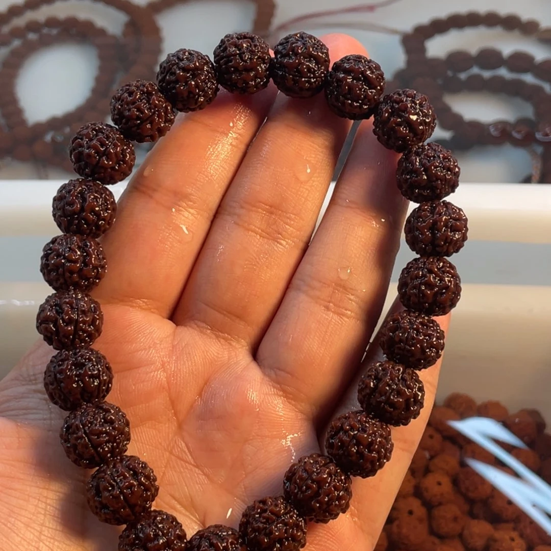 金刚菩提手串版本之子，13mm圆籽跳跳龙