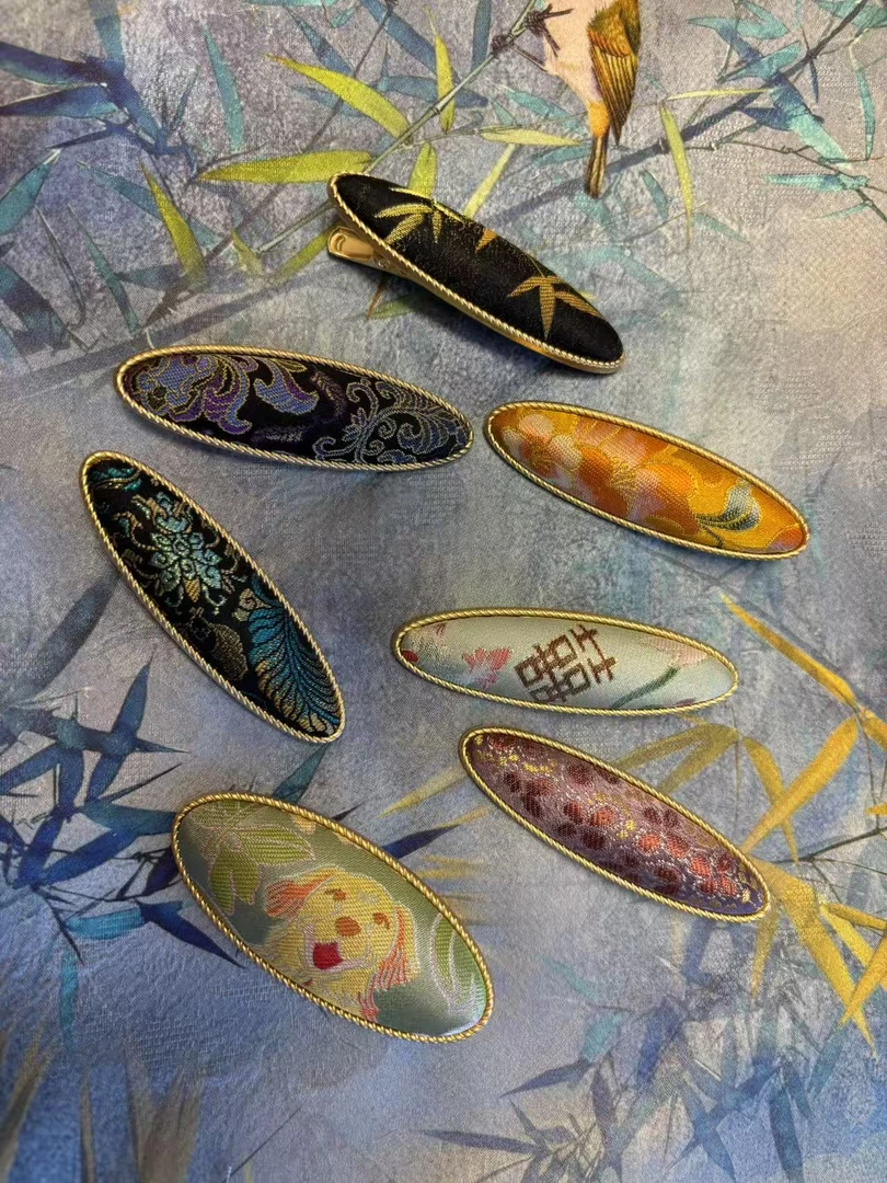 非遗宋锦发夹饰品选款专拍链接（乱拍乱发）