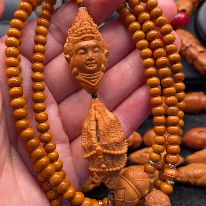 橄榄核手串观音链子