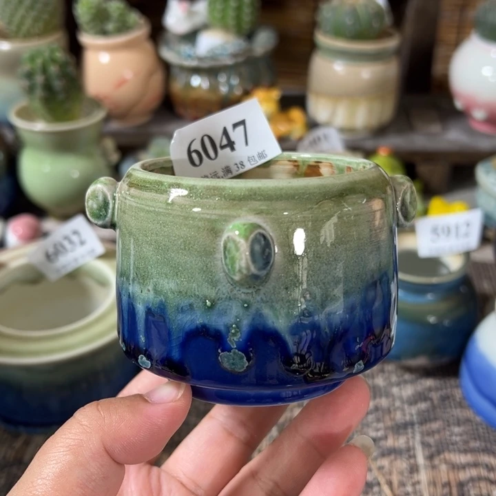 口6 手工花盆满30包邮