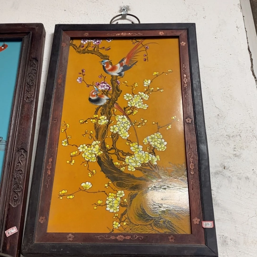 瓷片60*40 景德镇瓷板画柴窑烧制